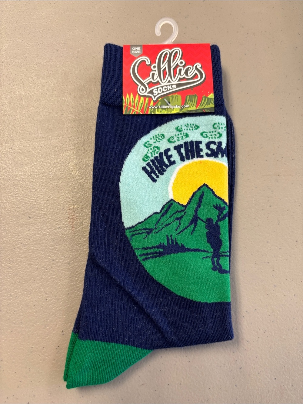 Navy 'Hike the Sky' Casual Crew Socks